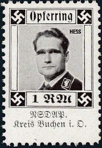 Stamp Germany Revenue WWII 3rd Reich Charity Kreis Buchen RH Unibrow MNH - Picture 1 of 1