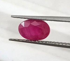 GSI Certified 1.04ct Natural Unheated Mozambique Red Ruby Loose Gemstone - Picture 1 of 7