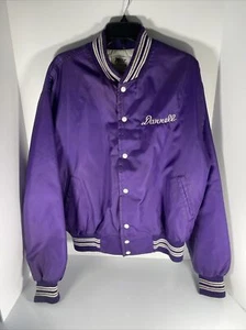 Vintage West Wind Avondale UMC Satin Jacket XL Darrell Methodist Purple - Picture 1 of 11