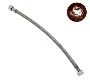 Stainless Steel Braided Water Hookup Hose - 3/8"F - 3/8"F - 80cm long - Picture 1 of 4
