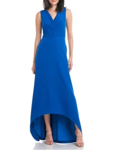 KAY UNGER Melinda Pleat High/low A-line Gown (size 14) - Picture 1 of 3