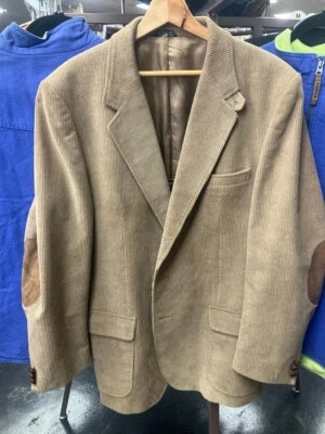 Orvis Western Blazer Sportcoat 44L Corduroy Suit w Patches Sportsman Angler USA - Image 1 of 4