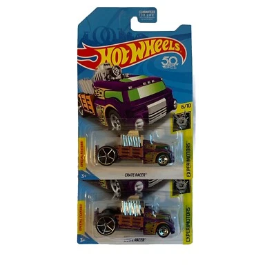 Hot Wheels Treasure Hunt 2018 Crate Racer Experimotors Lot Of 2 - Image 1 of 3