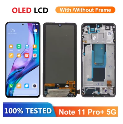 OLED For Xiaomi Redmi Note 11 Pro+ 5G LCD Display Touch Screen Digitizer W/Frame - Image 1 of 2