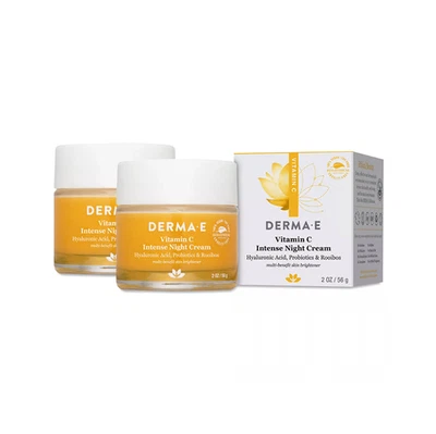 Crema de noche intensa Derma E vitamina C 2 oz (paquete de 2) CADUCIDAD 2026+ Foto 1 de 2