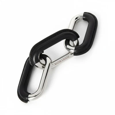 NUEVO Ralph Lauren Cody Objeto de Escritorio Eslabón de Cadena Plateado Negro Artículos para el Hogar Sellado Foto 1 de 4