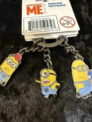 Universal Studios Despicable Me Minions Metal Charm Keychain - Image 1 of 3
