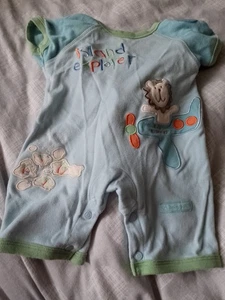 Pumpkin Patch Blue Baby Grow New Born Size - Picture 1 of 2