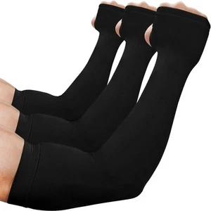 UV Protection Cooling Arm Sleeves, Women Men Summer Outdoor Sunblock Arm Cove... - Picture 1 of 6