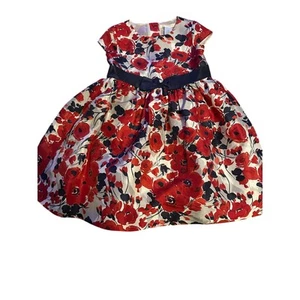 Janie and Jack holiday traditions floral dress size 4 - Picture 1 of 3