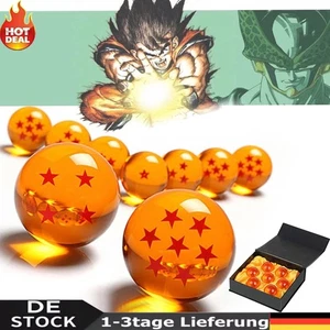 7 Palline Dragonball Z Biglie Palline di Vetro Cosplay Costume Manga Anime Set Goku - Foto 1 di 12
