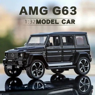 1:32 Mercede Benz G63 Miniatures Off-road SUV Metal Diecast Model Car Hobby Toy - Image 1 of 4
