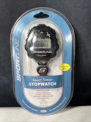 Sportline Sport Timer Stopwatch Model 220 1/100. NIP w/battery. LAST Chance. - Image 1 of 3