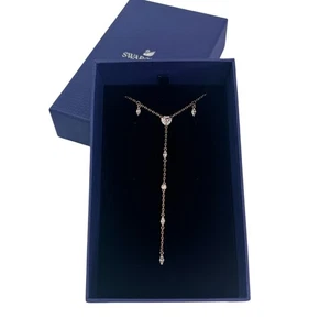 Swarovski One Y Necklace - Multi-coloured - Rose Gold Plating - Picture 1 of 7