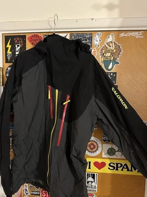 Chaqueta Salomon Serie MINIM SoftShell Negra y Gris Cremallera Completa Talla Grande Foto 1 de 2