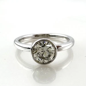 Platinum natural diamond ring 1ct with certificate/JAPAN Seller - Picture 1 of 10