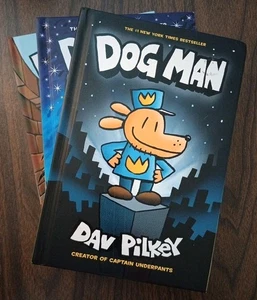DOG MAN Book Lot Collection Dav Pilkey HARDCOVER 3 Books SCHOLASTIC USA - Bild 1 von 8