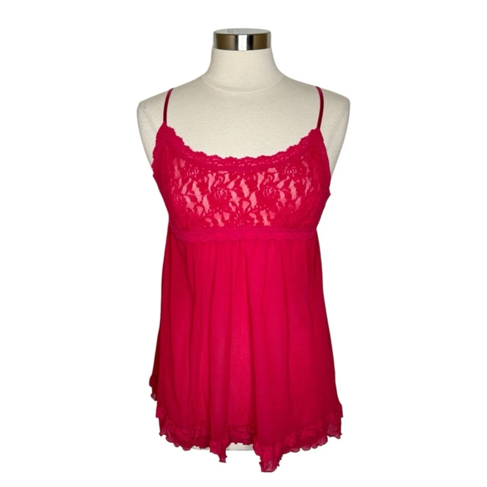Mini Vestido Hanky Panky Vintage Rosa Encaje Chemise Para Mujer’s Mediano Foto 1 de 4
