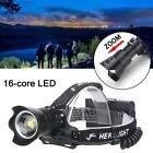 XHP160 Powerful Zoom LED Headlamp Rechargeable USB Headlight for Fishing/Hunting