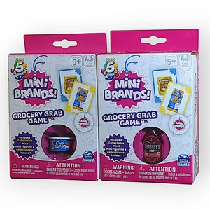 2x Mini Brands Grocery Grab Card Game Plus BONUS Mini - Picture 1 of 12