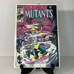 VTG Marvel The New Mutants December #34 Comic Book with Slip Cover Magik - Picture 1 of 5