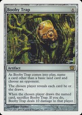 Booby Trap 9th Edition NM Artifact Rare MAGIC THE GATHERING MTG CARD ABUGames