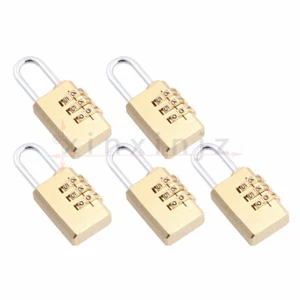 Candado de contraseña de combinación segura de latón de 3 dígitos 53x21 mm 3-S 5 piezas - Imagen 1 de 7