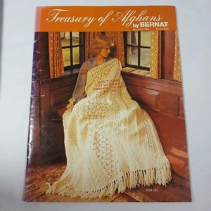 Treasury of Afghans by Bernat Book #246 -- 20 crochet & knitting patterns - Picture 1 of 7