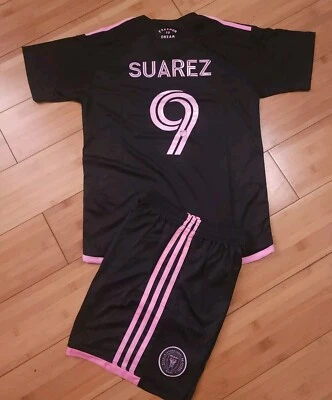 Kids Miami away jersey soccer kit (size 24) Suarez #9 - Image 1 of 4