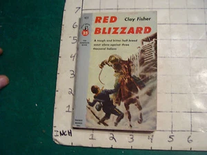 UNREAD 1st Pocket books 927 paperback: RED BLIZZARD clay fisher HIGH GRADE - Picture 1 of 4
