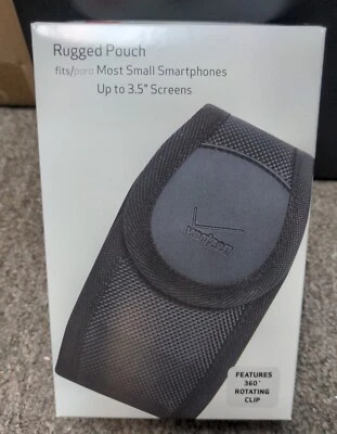 Verizon Rugged nylon case for small device - Black - Fits Convoy 4, DuraXV - Image 1 of 2