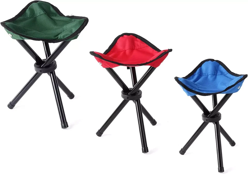 Klapphocker Campingstuhl Klappsessel Reisestuhl Gartenhocker Dreibein Faltbar