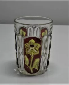 EAPG *** RUBY STAINED = SUNKEN PRIMROSE= TUMBLER = 1890'S ERA - Picture 1 of 5