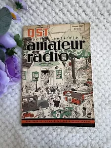 QST Magazine sierpień 1947 vol. XXXI No.8 Vintage Ham Radio, HRO-7, Reklamy RCA, ARRL - Zdjęcie 1 z 11