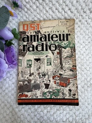 QST Magazine August 1947 Vol. XXXI No.8 Vintage Ham Radio, HRO-7,RCA Ads,ARRL - Image 1 of 4