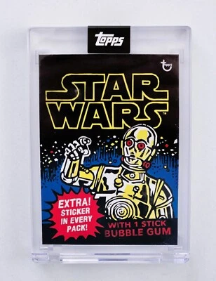 2022 Topps Star Wars May the 4th Wrapper Art Series #1 C-3PO by Blake Jamieson - Image 1 of 2