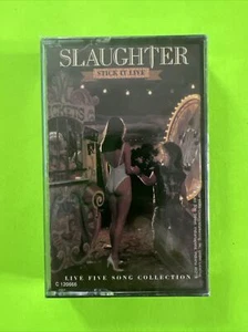 Slaughter - Stick It Live 1990 Sealed New  cassette US release club edition - Picture 1 of 4