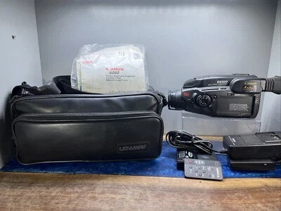 Canon ES200A Video Color Camcorder Handheld Tested Works Great Bag, Charger - Image 1 of 4