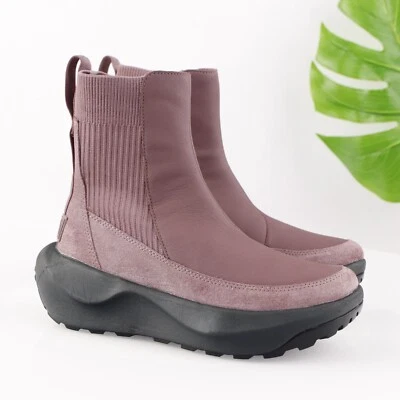 Женские вязаные сапоги The North Face Halseigh размер 7 розовато-лиловая кожа на платформе - Изображение 1 из 4