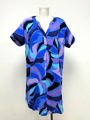 Túnica social ex romana estampada verão gola V tamanhos 10 12 14 16 18 20 22 - Imagem 1 de 4