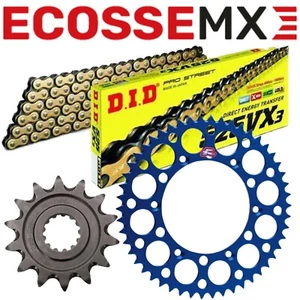 Husqvarna FX350 FX450 FE501 DID 520 VX3 X-Ring Chain & Renthal Blue Sprocket Kit - Picture 1 of 4