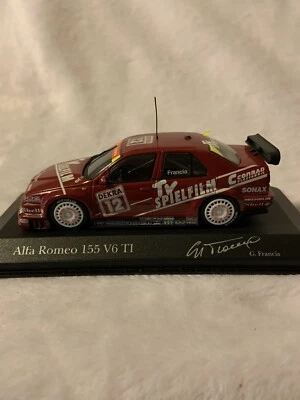 1:43 diecast Minichamps Alfa Romeo 155 V6 T1 #12 Team Schubel,  G. Francia  (26) - Image 1 of 4