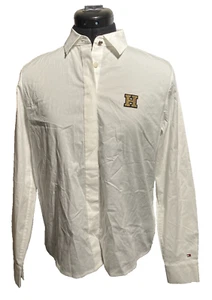 Tommy Hilfiger Shirt Women Size 2 White Extra Small Size 6 Button up Long Sleeve - Picture 1 of 19