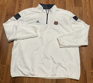 Adidas Sweatshirt Mens XXL Climalite Idaho State Tigers Quarter Zip Pullover - Picture 1 of 14