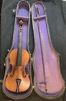 Antique German Violin   HOPF  Style Foe RESTORATION With Case & Bow • 250.04$