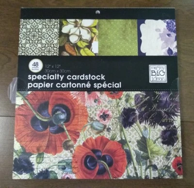 me & my big ideas scrapbooking 12x12 cardstock 48 NOS 2010 specialty CAPE COD - Image 1 of 4