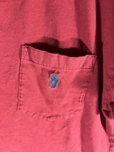 POLO de Ralph Lauren Camiseta de Bolsillo Rojo | Camiseta con Logotipo de Pony de Caballo | Talla Pequeña para Hombre - Imagen 1 de 17