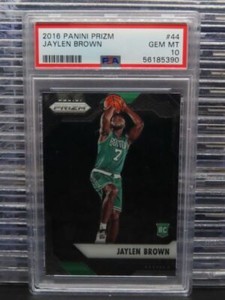 2016-17 Panini Prizm Jaylen Brown Rookie RC #44 PSA 10 GEM MINT Boston Celtics