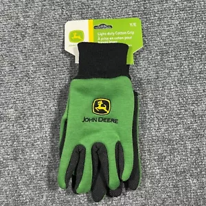 NEW John Deere Youth Kid Light Duty Cotton Grip Gloves Gardening Gloves - Picture 1 of 12