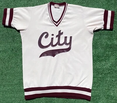 Vintage 70’s Betlin City Nylon Jersey Gym Shirt Men’s Size Small Short - Изображение 1 из 4